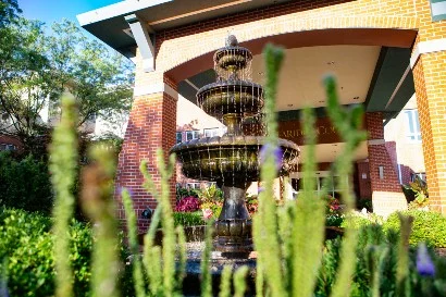 entrance of Claridge Court senior living in Kansas City