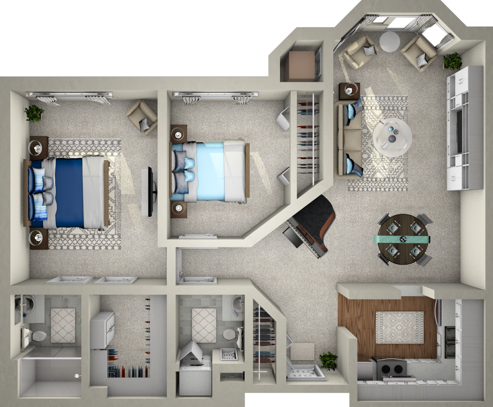 2BR Floor Plan