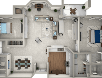 Two Bedroom Grand Floor Plan